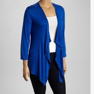 Royal blue open cardigan